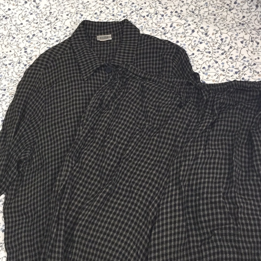 Eileen Fisher vintage 100% rayon pant set